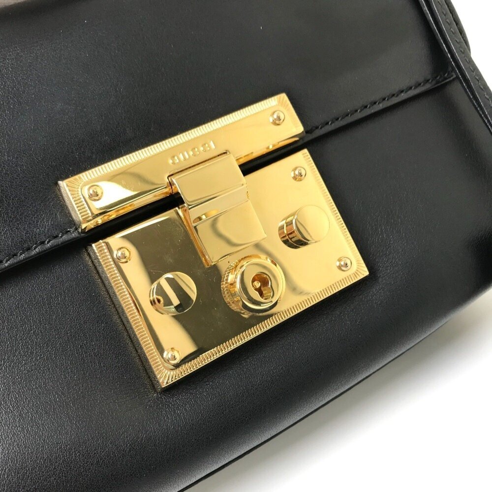 GUCCI Authentic Black Leather Shoulder Bag - Picture 5 of 16
